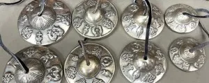 Immerse yourself in the enchanting realm of bronze tingsha – traditional Tibetan cymbals renowned for their soothing chimes. Elevate your meditation practice and mindfulness journey with these exquisite meditation accessories. Discover the harmonious blend of culture and tranquility.